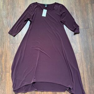Alfani Deep Purple Long Sleeve Dress
